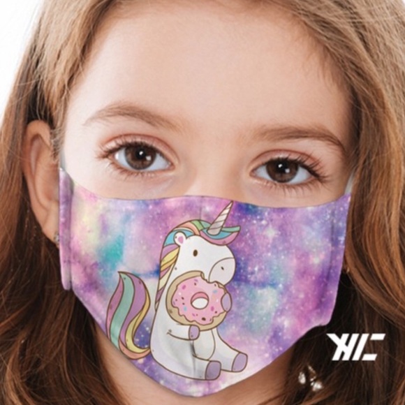 Other - IN STOCK FAST SHIP Unicorn Donut Kid’s Facemask